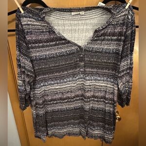 Avenue Tunic in Static Stripes